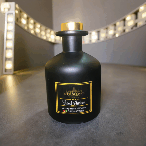 Sweet amber reed diffuser