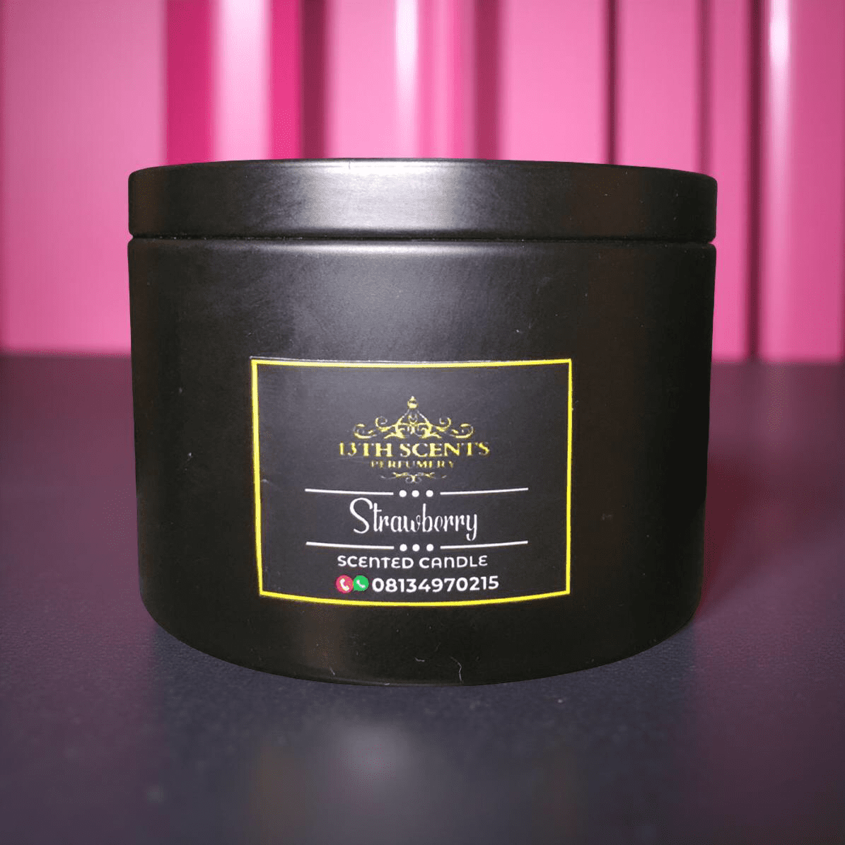 Strawberry scented candle - Image 2