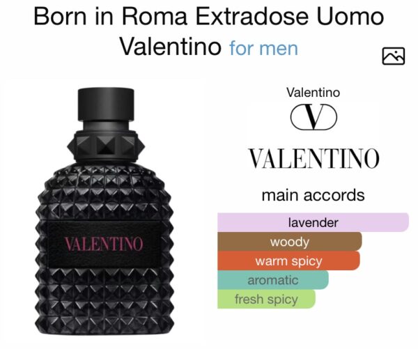 Valentino Born in Roma  Uomo extradose