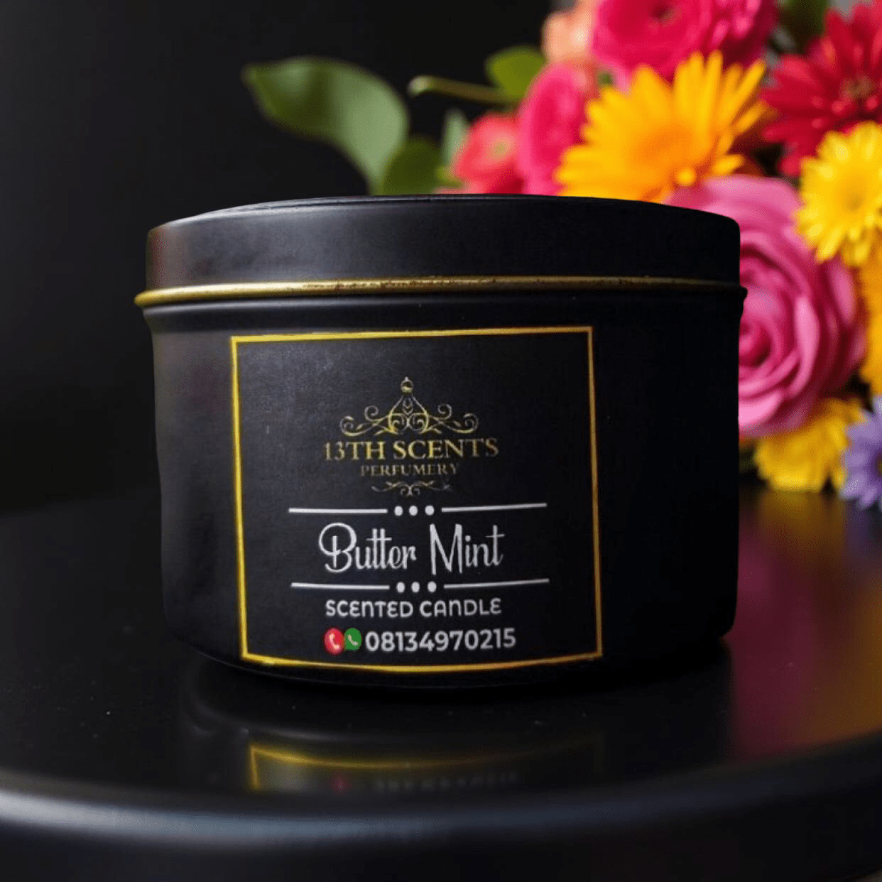 Butter mint scented candle