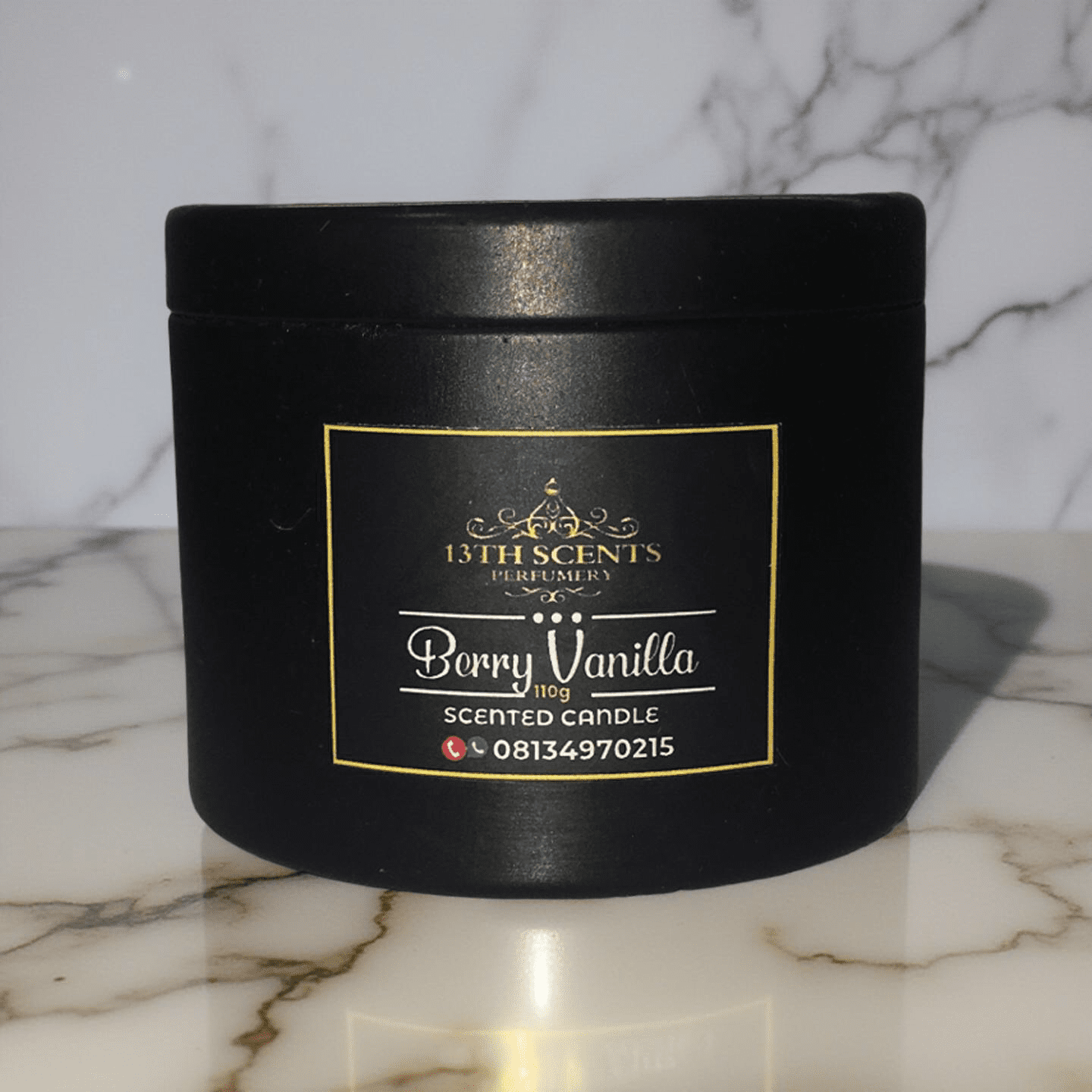 Berry vanilla scented candle - Image 3