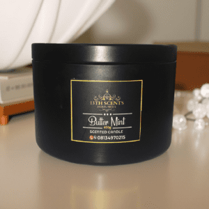 Butter mint scented candle