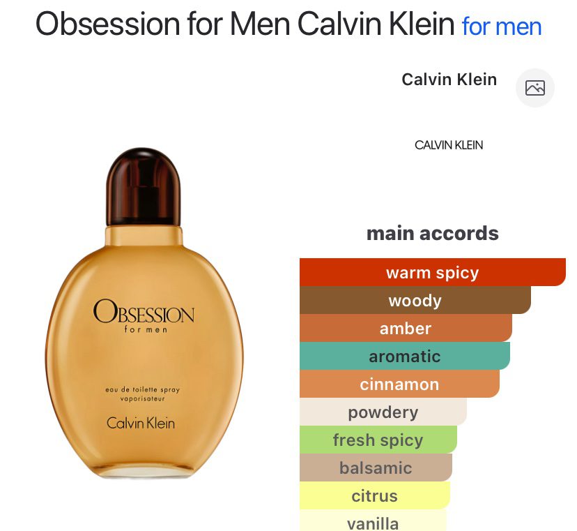 Calvin Klein Obsession for him EDT 125ml - Image 2