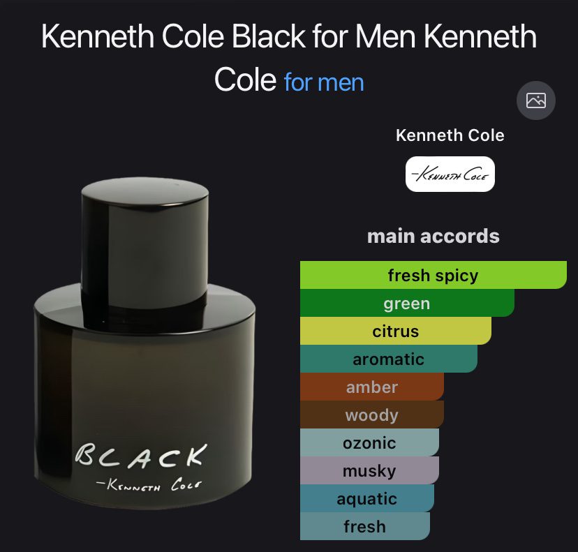 Kenneth Cole Black EDT 100ml - Image 2