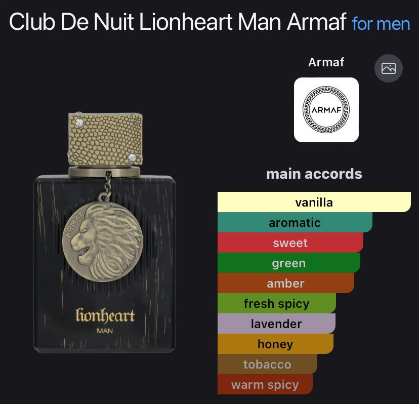Club De Nuit Lionheart Man EDP 100ml - Image 2