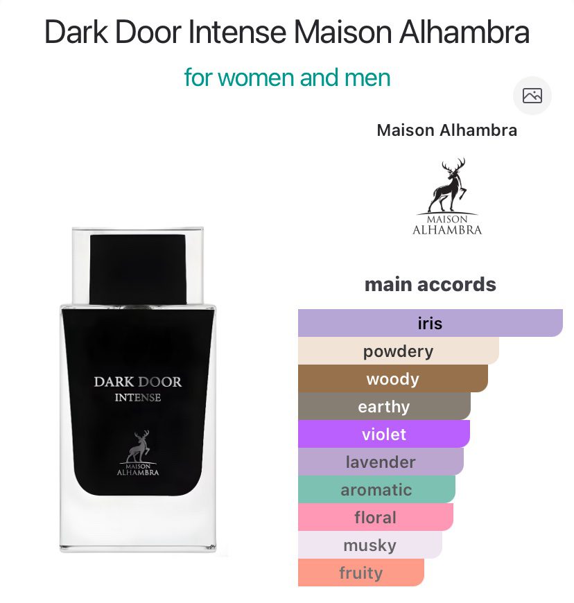Maison Alhambra Dark Door Intense EDP - Image 2