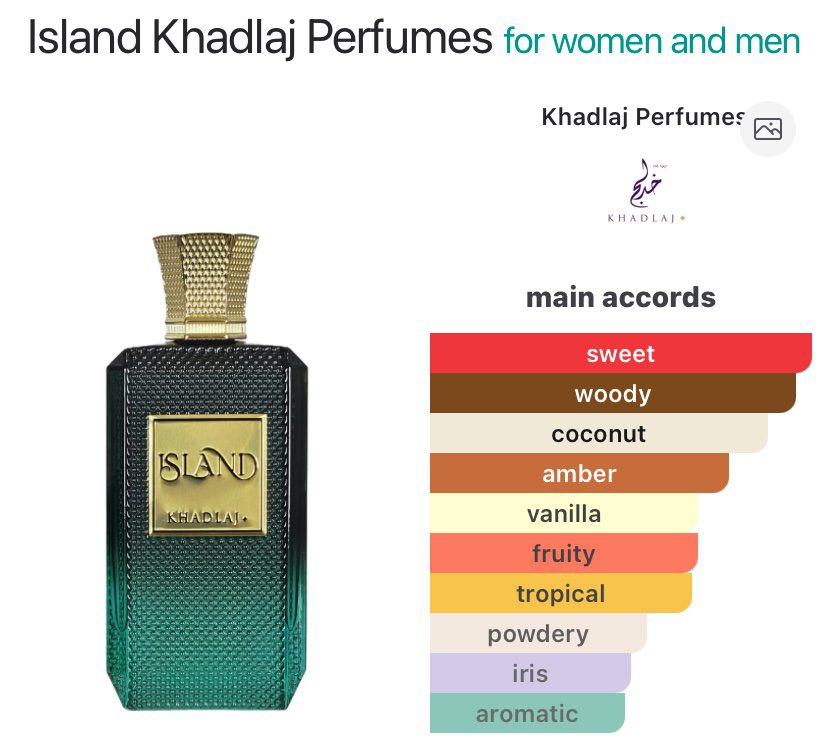 Khadlaj Island Extrait De Parfum 100ml - Image 2