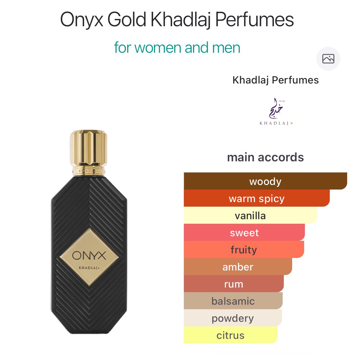Khadlaj onyx gold EDP 100ml - Image 2
