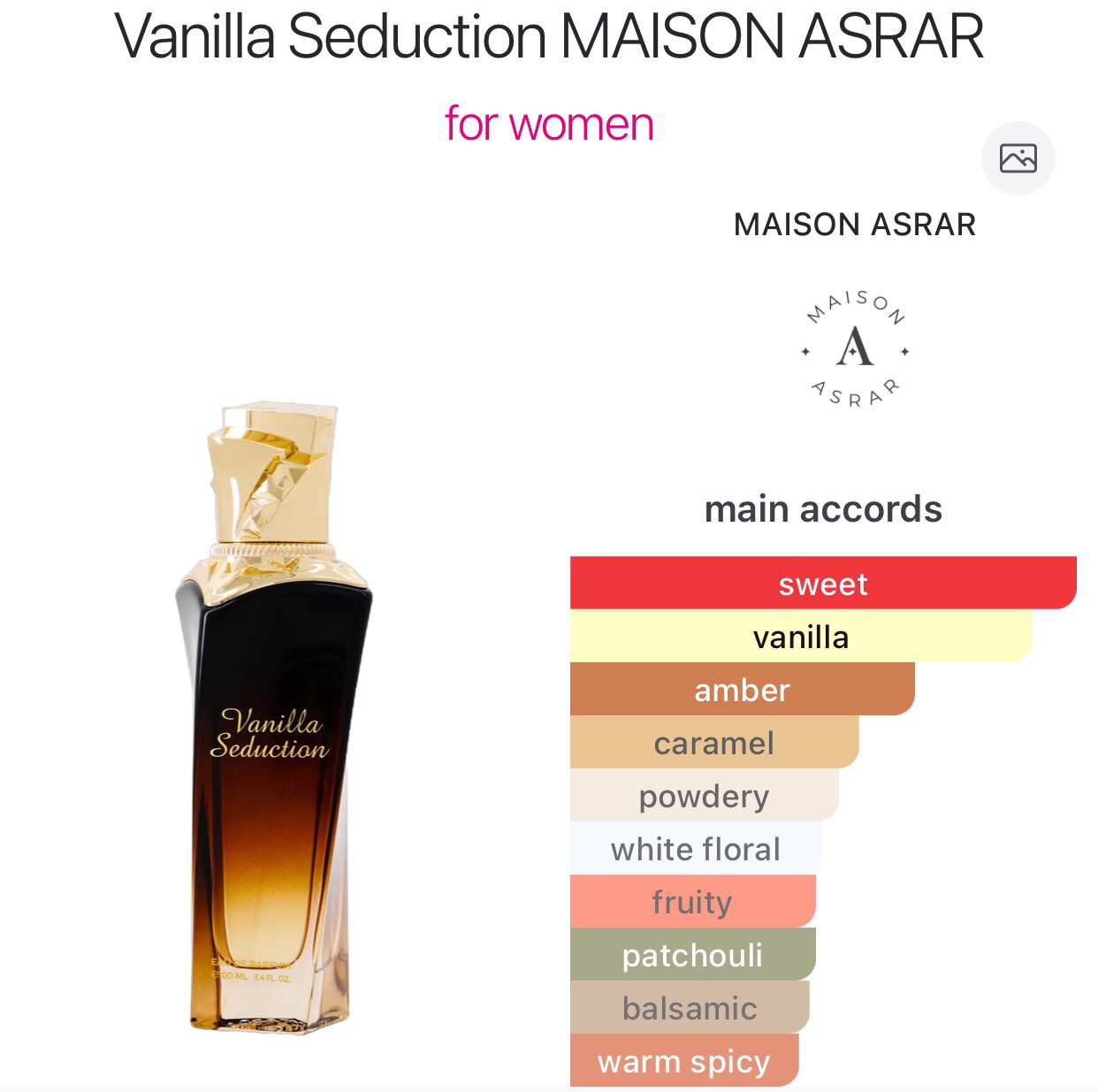 Vanilla Seduction EDP 100ml - Image 2