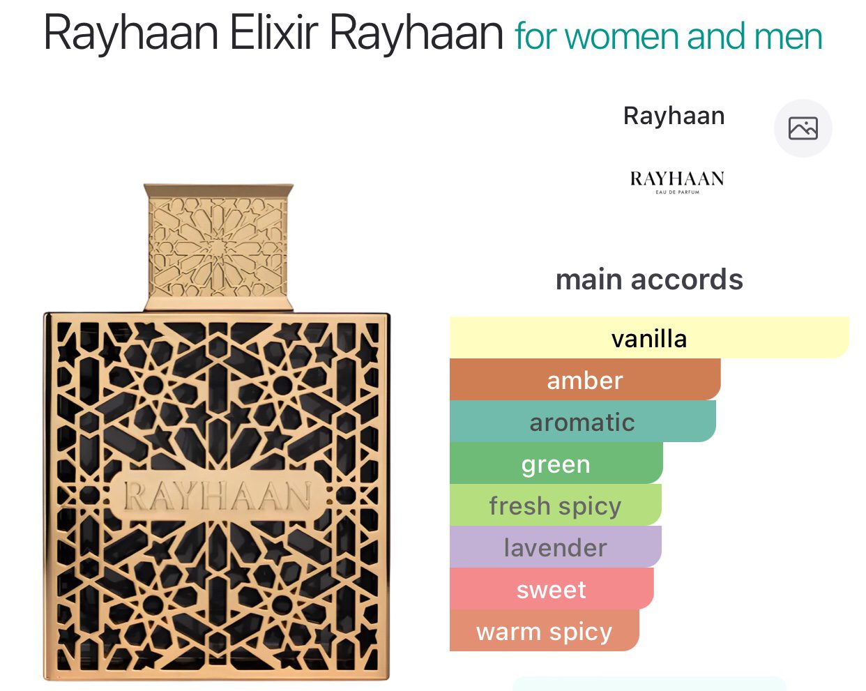Rayhaan Elixir EDP 100ml - Image 2