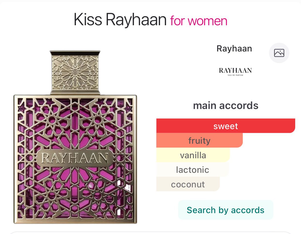 Rayhaan kiss EDP 100ml - Image 2